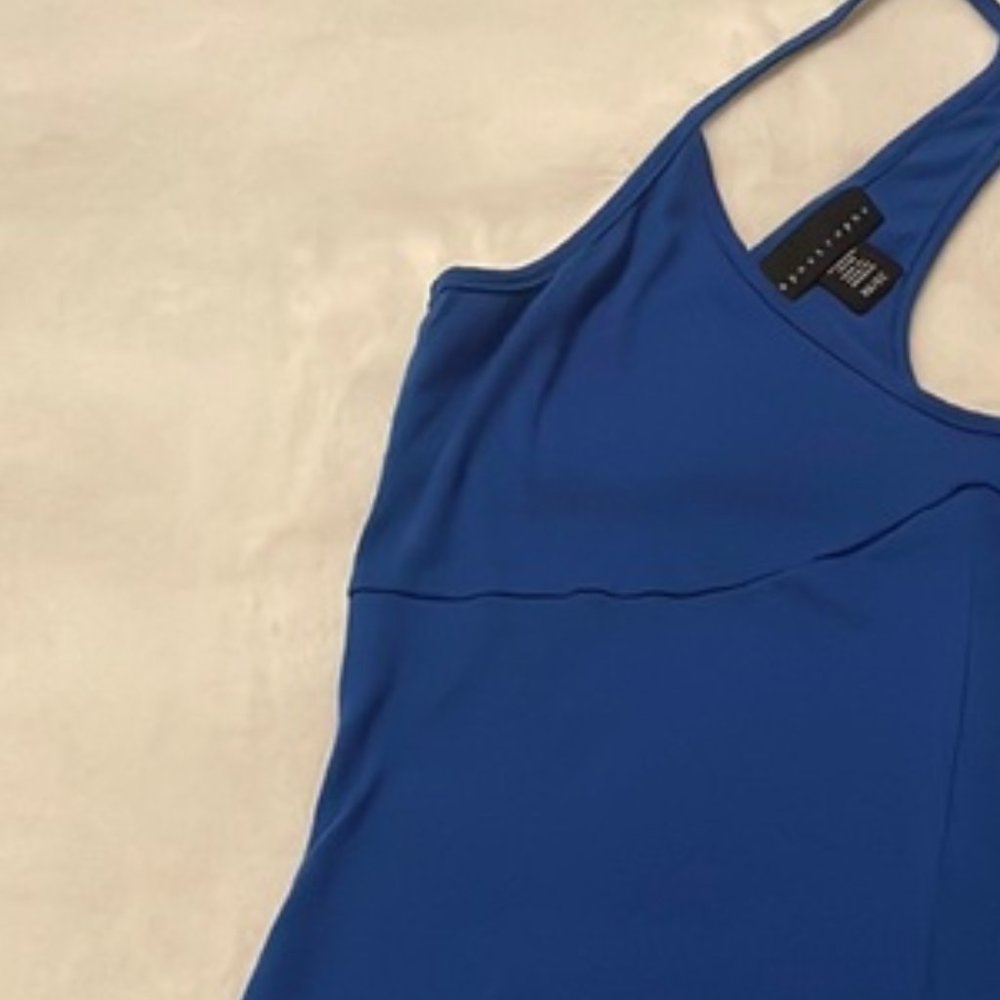 Apostrophe Blue Racer Back Tank Top size XS